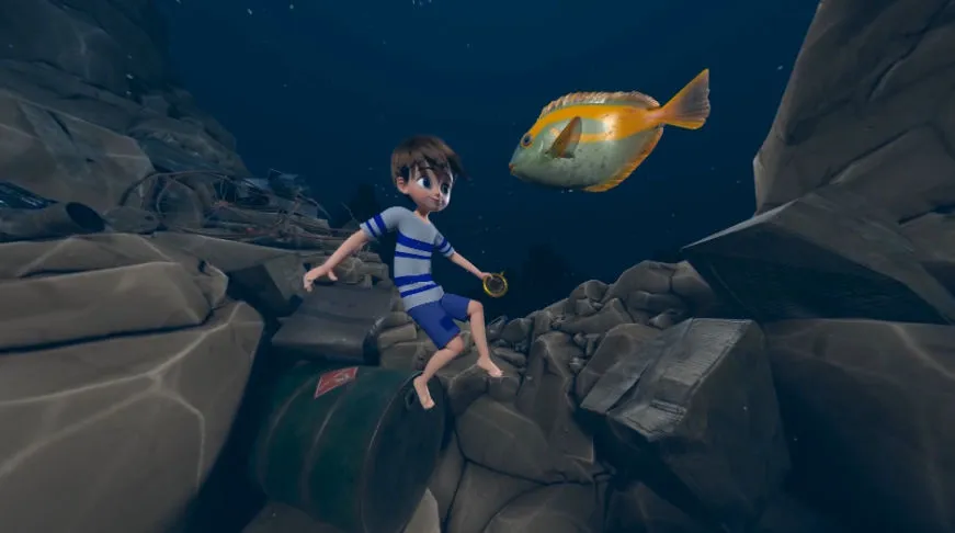 Drift Boy With Fish 3D
