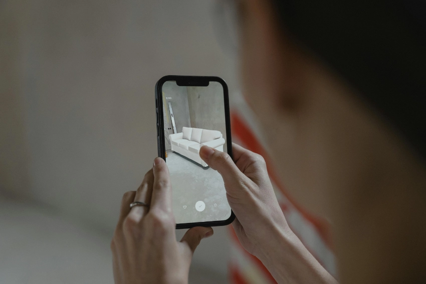 AR iPad being used in a marketing campaign