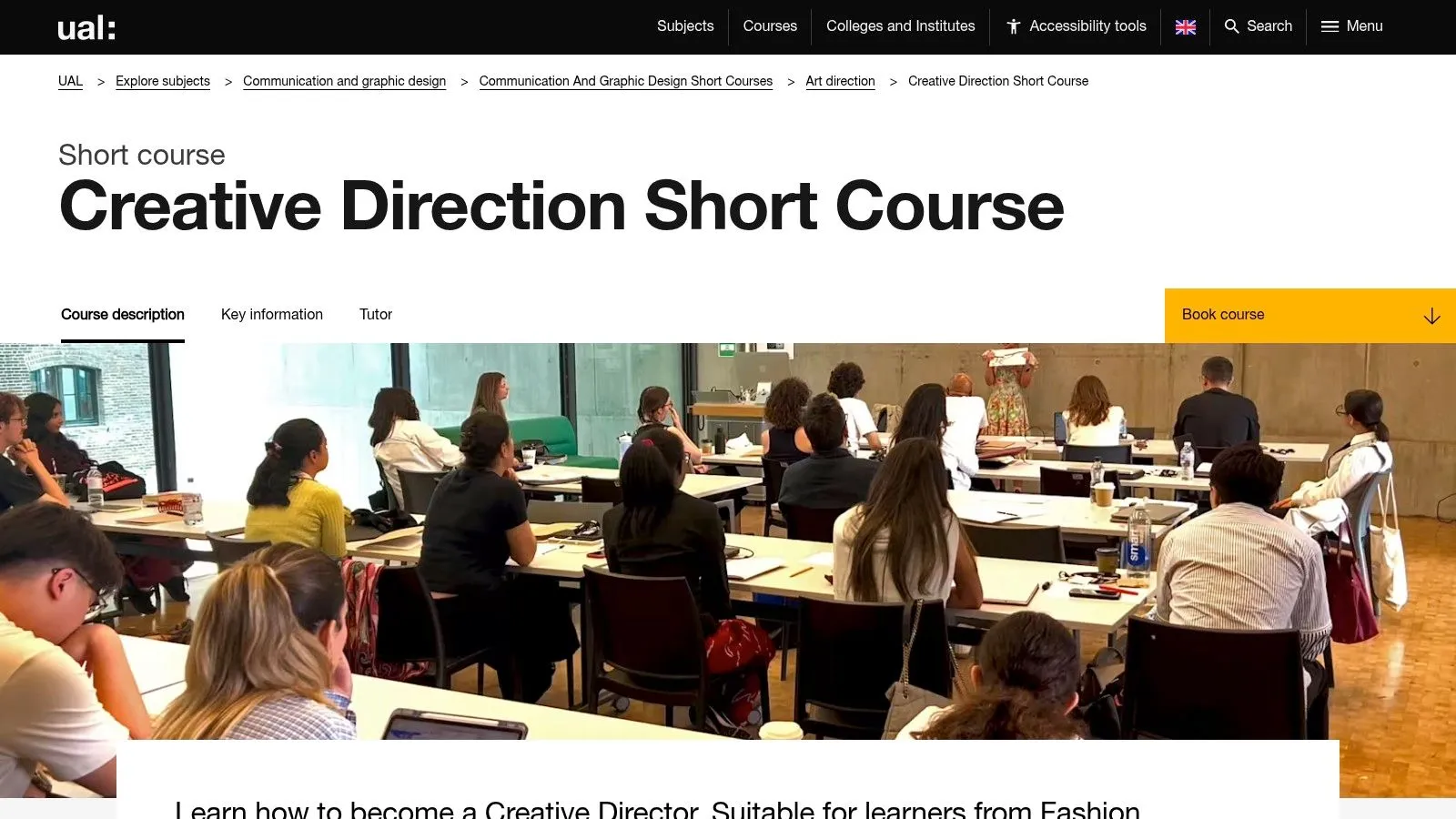 UAL London College of Communication Creative Direction for Digital Media
