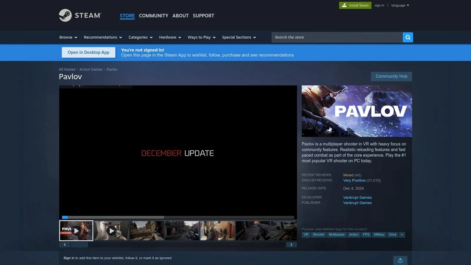 Pavlov VR (Vankrupt Games)