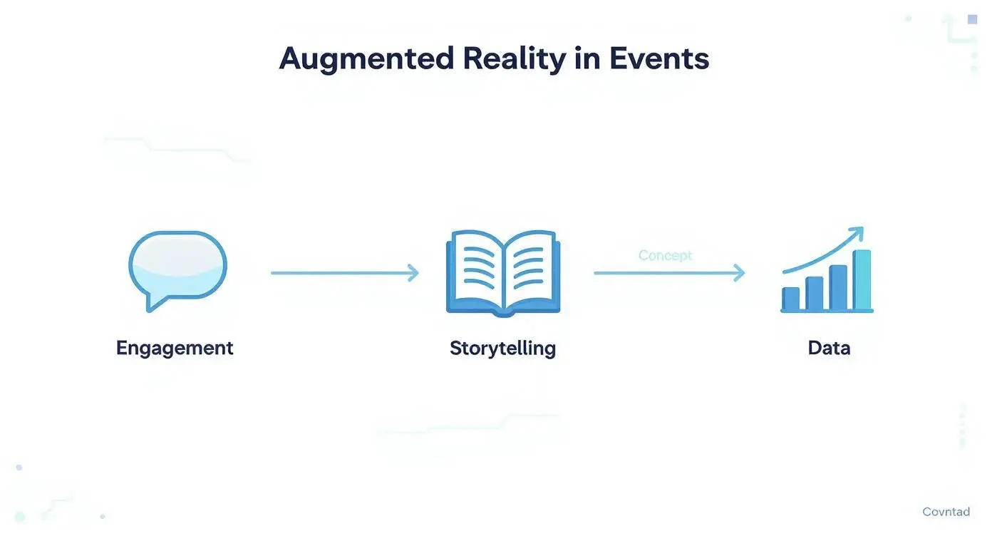 Infographic about augmented reality events