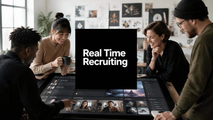 Real Time Recruiting for Creative Studios & Agencies