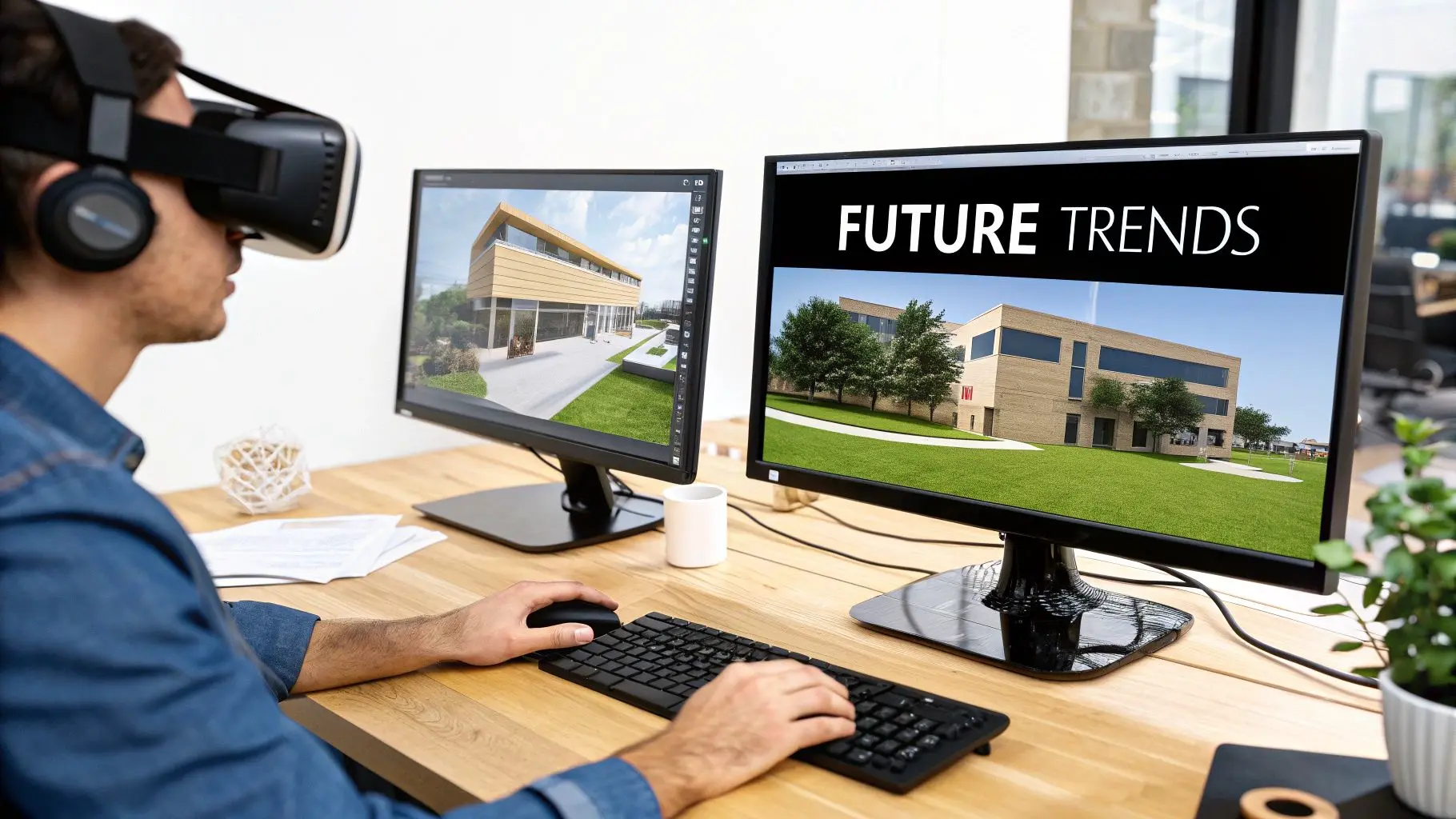 A visual representation of future animation trends, including AI-driven character design and real-time rendering.