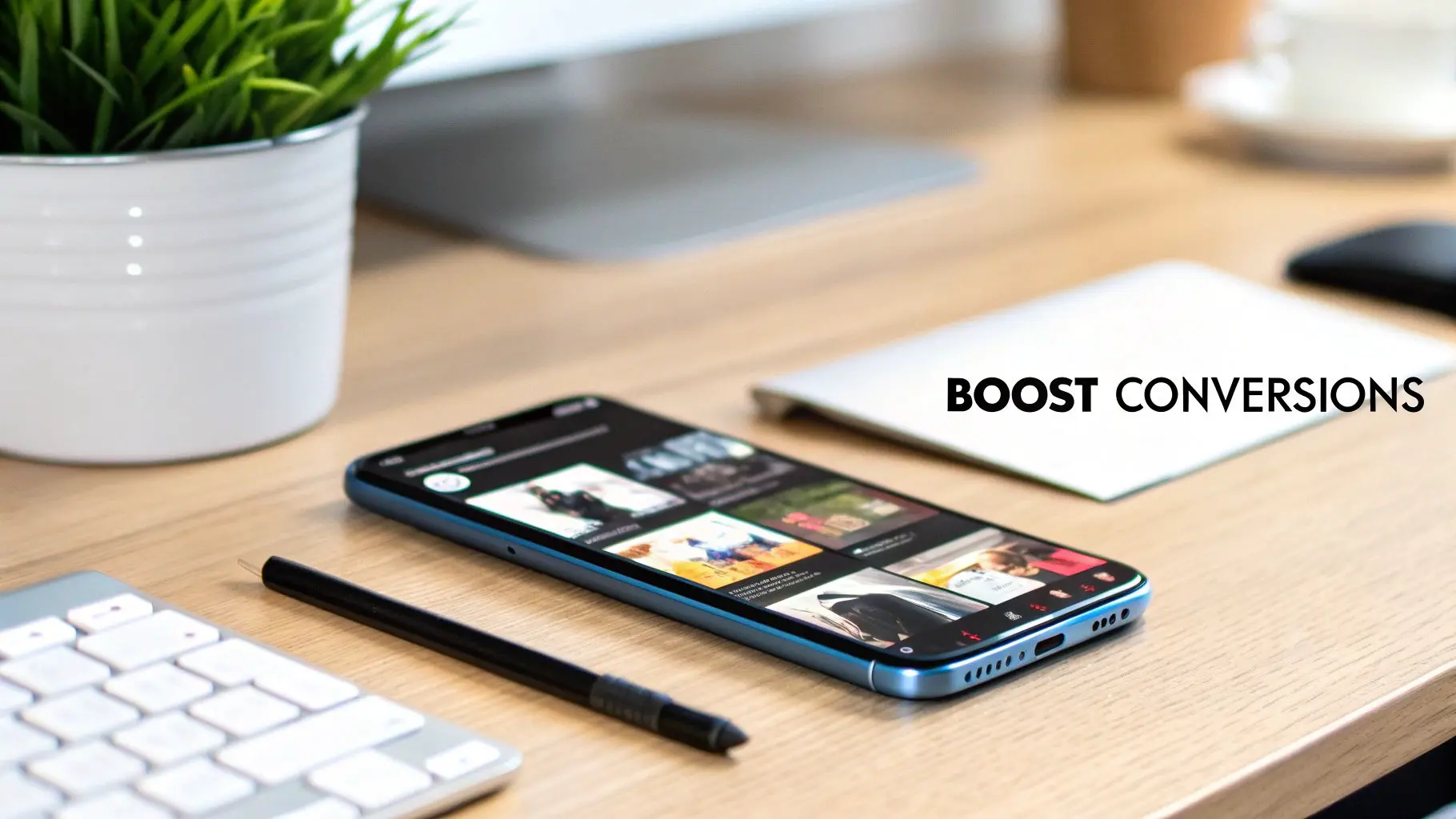 A creative team collaborating on an explainer video storyboard, showing characters and scenes.