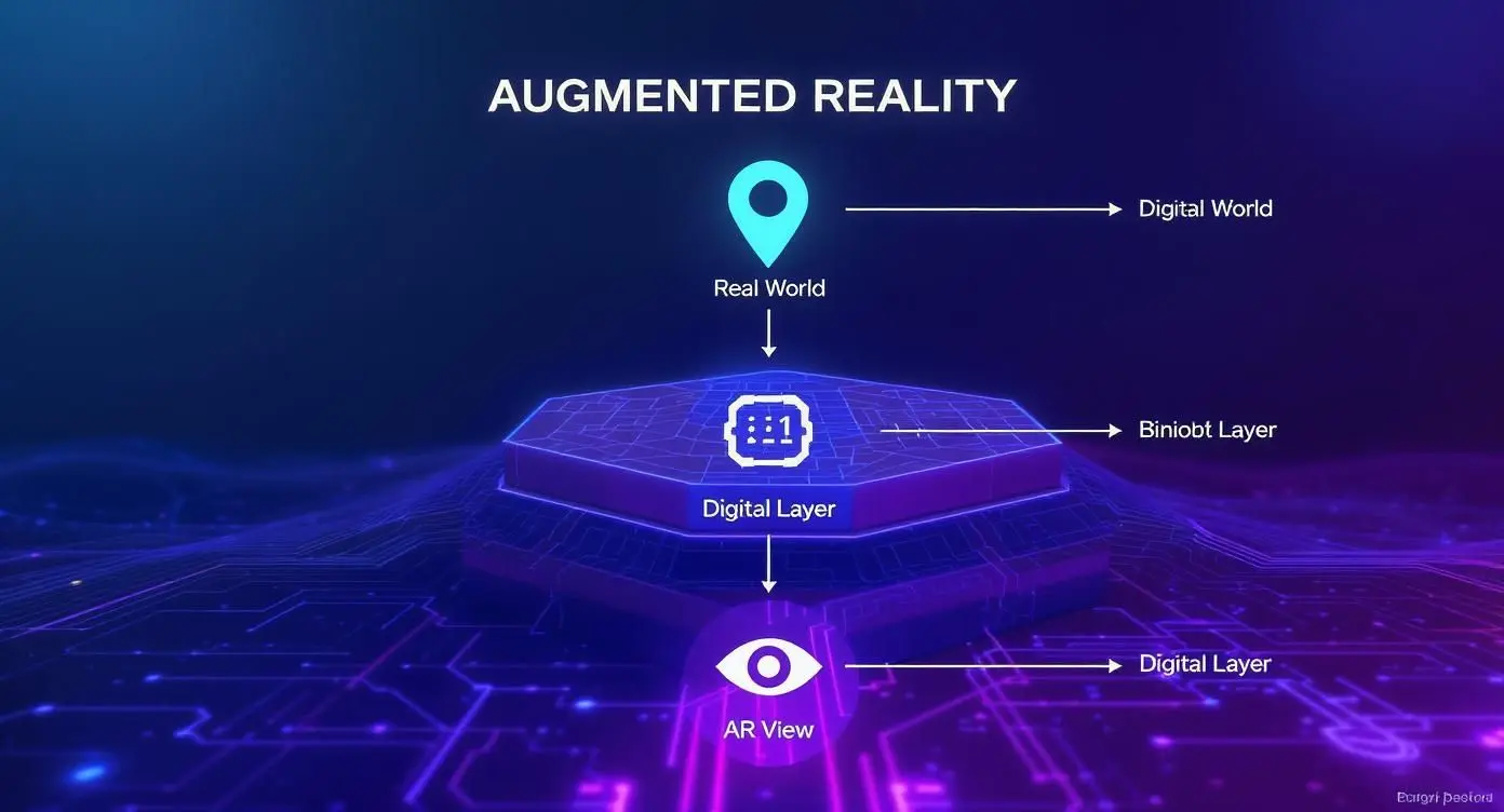 Infographic about augmented reality application