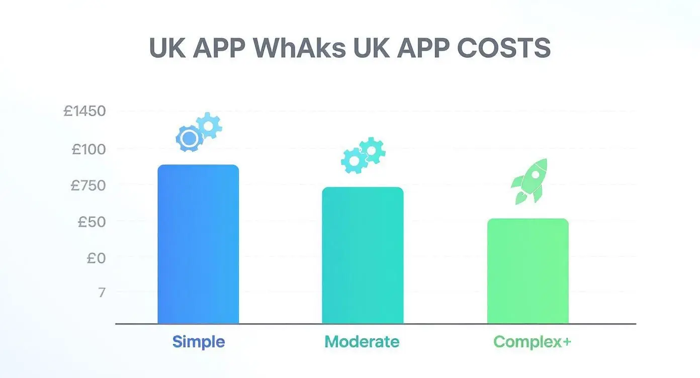 Infographic about how much does an app development cost