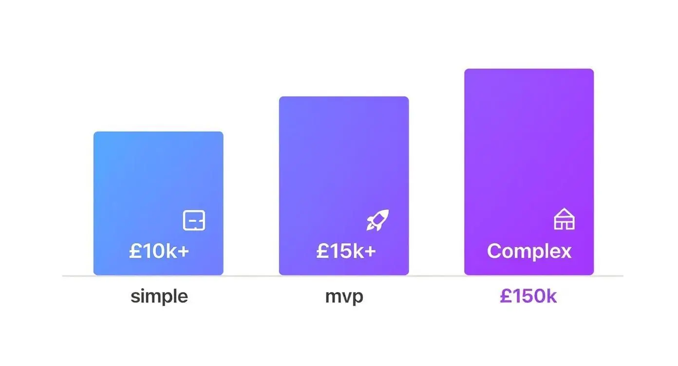 Infographic about how much it costs to make an app