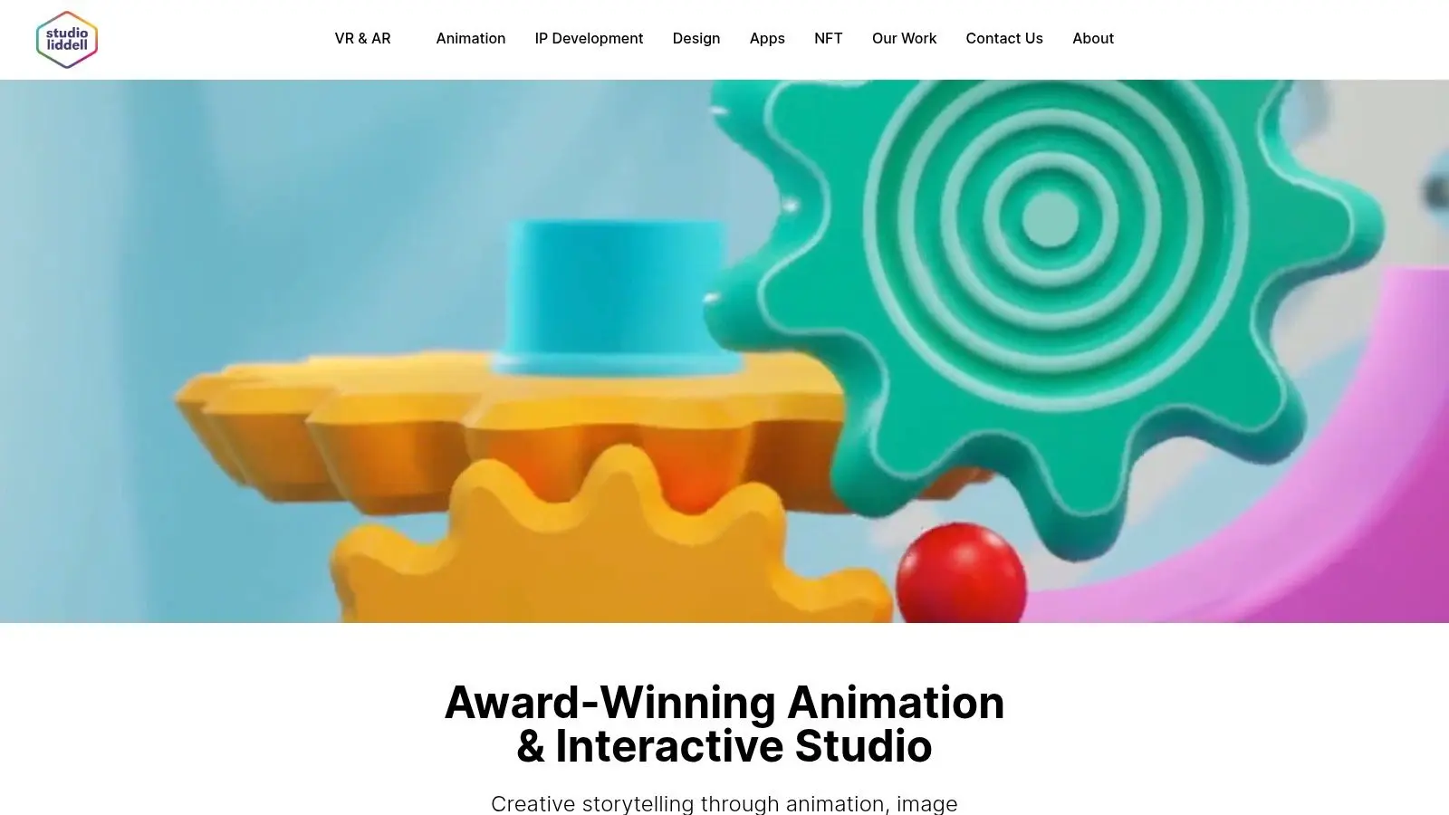 A stylised image of interconnected 3D gears, representing the technical and creative processes involved in VR game development.