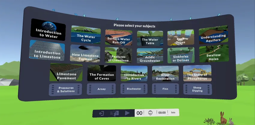 CatchmentCARE VR - Screen from AR / VR App